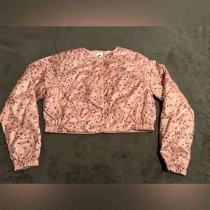 Nike Icon Clash Women’s Sz M Woven Quilt Jacket Floral Pink DM6292-609